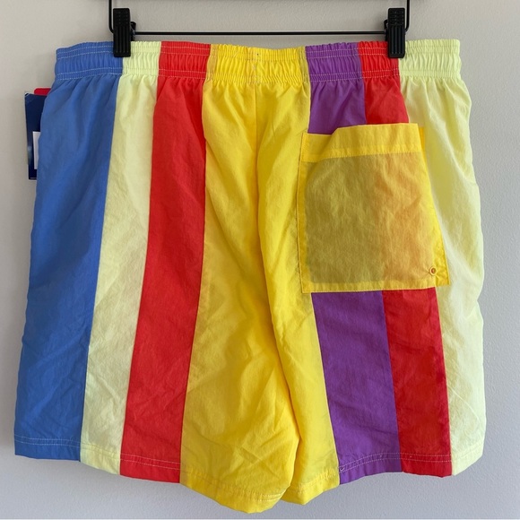 Champion Multicolor Striped Swim Shorts with Mesh Lining Size Large - Picture 3 of 10